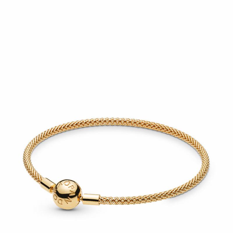 Pandora Australia Shine™ Mesh Bracelet - 18ct Gold Plated | QXMRPI706